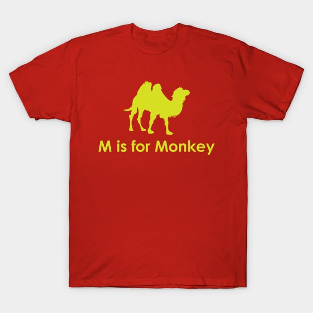 M is for Monkey T-Shirt by welikestuff